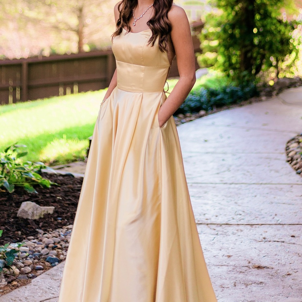 Sherri Hill Gold Prom 51631